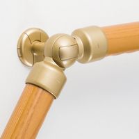 マツ六 システム手すり35 自在ブラケットカバー付 ゴールド EL-620G 1個（直送品）