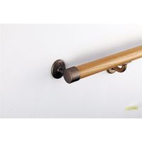 マツ六 システム手すり35 Eエンドブラケット ブラウン EL-27-10 1個（直送品）