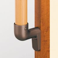 マツ六 システム手すり35 縦枠用スリムブラケットカバー付 ブラウン EL-618 1セット(2個)（直送品）