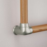 マツ六 システム手すり35 コーナーエンドブラケット シルバー EL-611S 1セット(2個)（直送品）