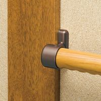 マツ六 システム手すり32 真壁用スリムエンドブラケットカバー付 ブラウン EL-717 1セット(2個)（直送品）