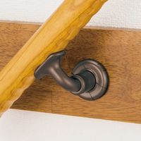 マツ六 システム手すり32 出幅調整ブラケットカバー付 ブラウン EL-714 1個（直送品）