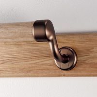 マツ六 システム手すり32 横受エンドブラケット・右用 ブラウン EL-708 1セット(2個)（直送品）