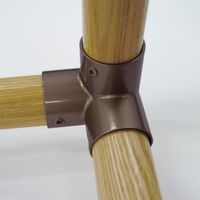 マツ六 システム手すり32 三方 ブラウン EL-69 1セット(4個)（直送品）