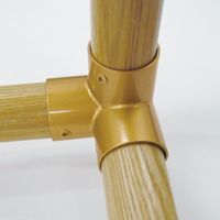 マツ六 システム手すり32 三方 ゴールド EL-69G 1セット(4個)（直送品）