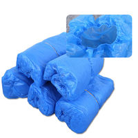 セーフラン安全用品 防水使い捨てシューズカバー 100枚入 J2497-BL 1袋(100枚入)（直送品）