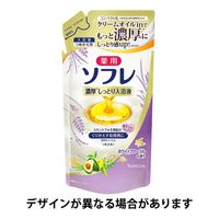 薬用ソフレ 濃厚しっとり入浴液 ホワイトフローラルの香り 詰め替え 400mL お湯の色 乳白色 にごり湯 1セット（1個×12）アース製薬