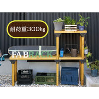 フクビ化学工業 シェルフブリッジ ファブラック 木材接合部材 耐荷重300kg ホワイト FRSH4WT 1セット(4個入)