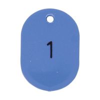 光 親子札 ブルー 1~50 KF969-3A 1箱(50組) 64-4791-99（直送品）