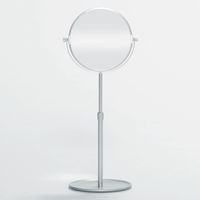 無印良品 アルミコンパクトミラー 大（トレー式） 幅２０．５×奥行１８×高さ４０-５１ｃｍ 1セット（1個×3） 良品計画