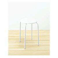 TOKIO 丸イス（座:ビニールレザー スタッキング可能） アイボリー 1脚 オリジナル 座面直径320×高さ446mm キャスター無し  オリジナル