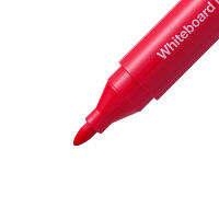 アスクル　ホワイトボードマーカー　赤　中字丸芯　5本 オリジナル
