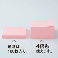 アスクル ふせん 貼ってはがせるオフィスのノート・キューブタイプ 75×75mm　カラー3色 30冊（3冊×10パック）  オリジナル