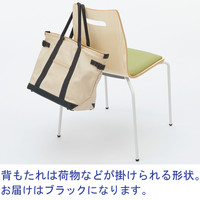 well-be プライウッドチェア レザーパッド座 KU-11 ブラック 1箱（4脚入）