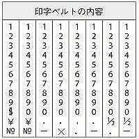 シヤチハタ 欧文8連 特大号 明朝体 CF-8LM 1個