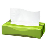 ティッシュペーパー 150組（5箱入）オリジナルティッシュ スマートコンパクト ビビッドカラー PEFC認証紙 1ケース（60箱入） オリジナル