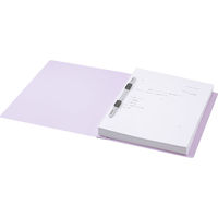 アスクル　フラットファイル　A4タテ　エコノミータイプ　30冊　バイオレット　紫  オリジナル