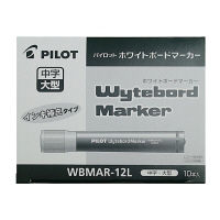 パイロット ホワイトボードマーカー 中字・大型 赤 WBMAR-12L 10本
