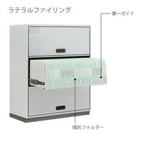 プラス 個別フォルダーラテラルA4ーEベーシック ブルー 87465 1セット(1枚×100)（直送品）