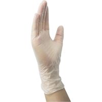 イワツキ　クリーンハンドグローブ　パウダーフリー　滅菌済　プラスチック　5.5サイズ　004-41555　1箱（20双入）（使い捨てグローブ）