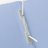 アスクル　背幅伸縮ファイル（紙製）　A4ヨコ　ブルー　50冊  オリジナル