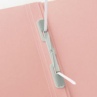 アスクル　背幅伸縮ファイル（紙製）　A4ヨコ　ピンク　50冊  オリジナル