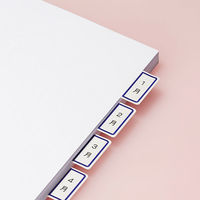 アスクル　インデックスラベル　コクヨ タイトルブレーン対応　大（34×27mm）　青　1箱（1800片：180片×10袋）  オリジナル