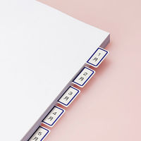 アスクル　インデックスラベル　コクヨ タイトルブレーン対応　中（29×23mm）　青　1箱（2400片：240片×10袋）  オリジナル