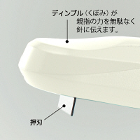 プラス　ホッチキス　ラクヒット　ホワイト　ST-010R　1セット（3個：1個×3）