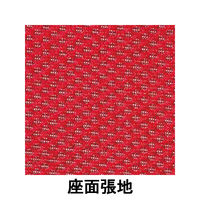 TOKIO メッシュネスティングチェア レッド 1箱（4脚入） 幅578mm ミーティングチェア キャスター付き 平行スタッキング