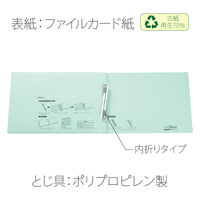 プラス　背幅伸縮フラット　セノバスエコノミー　統一伝票用　ブルー　88315　1箱（10冊入）