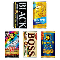 【缶コーヒー】サントリー BOSS（ボス） 無糖ブラック 185g 1セット（60缶）