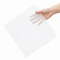 イデシギョー 植林木4つ折り 紙ナプキン 白無地 1箱（10000枚：125枚入×80袋）