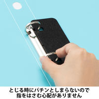 Matakul 丸型ツイストリングファイル 背幅36mm ライトブルー 表紙部分に使用済みクリアホルダーからつくった再生材30％配合 30冊 オリジナル