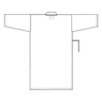 住商モンブラン 患者衣 浴衣式 （男女兼用 8分袖） ピンク S 59-445