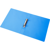 ハピラ　リングファイル丸型2穴　A4タテ　背幅40mm　40冊　カラバリ　ブルー  オリジナル