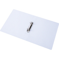 ハピラ　リングファイル丸型2穴　A4タテ　背幅40mm　40冊　カラバリ　クリアー  オリジナル