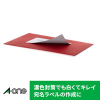 エーワン（A-one）ラベルシール 表示・宛名ラベル マット紙 レーザー 封筒 シール ステッカー A4 18面  100シート 徳用 28370