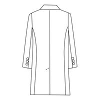 ミズノ MZ0025 ドクターコート ホワイト L MZ0025-1-L 1枚　白衣　ドクターコート