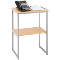 アール・エフ・ヤマカワ　スチール電話台　ナチュラル　幅500×奥行350×高さ730mm RFTC-5073NA　1台