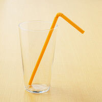 PP袋入り　曲がるストロー　イエロー　1セット（1000本：200本入×5袋）