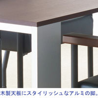 アール・エフ・ヤマカワ　レセプションテーブル　ダークブラウン　幅1600×奥行800×高さ700mm　1台（2梱包）