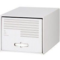 【引き出し収納】アイリスオーヤマ オフィスボックス 幅36×奥行59×高さ29.5cm  A4対応 書類整理 ダンボール ホワイト １個  オリジナル