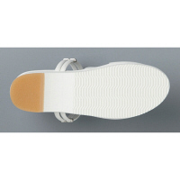 山一 2WAY面ファスナーサンダル ホワイト S 7703 1足　ナースサンダル