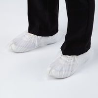 【シューズカバー】 川西工業 「現場のチカラ」 ポリエチレンシューズカバー クリア 1セット（100枚入×5袋）  オリジナル