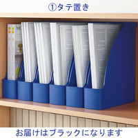 ライツ　マガジンファイル　ブラック　A4　2476-00-95　1箱（6個入）