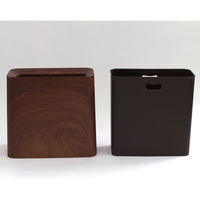 ideaco tubelor ROSEWOOD HiGRANDE おしゃれ ゴミ箱 11.5L ローズウッド スリム  幅350×奥行165×高さ320 mm