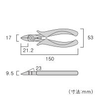 フジ矢 プロテックニッパ（ラウンド刃） PP60-150