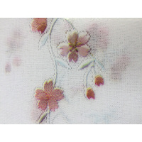 明和グラビア　ビニールテーブルクロス（1枚もの）プリントレースシリーズ　セーヌ　ピンク　1枚