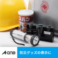 エーワン（A-one）ラベルシール お名前シール 洗える インクジェット シール ステッカー はがきサイズ 14面  4シート  29545